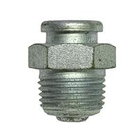 3/8"-18 NPT, Button Grease Fitting (Hydraulic Fitting), Zinc